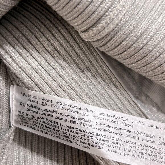 ZARA Sleeveless Ribbed Knit Corset Top Size M in Gray NWT - Picture 13 of 13